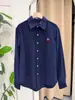 Camisa de Pana de Manga Larga Unisex con Cuello de Solapa, En Stock al por Mayor