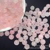 Contas de Morganita Rosa Abóbora 8mm Contas Soltas de Jade Acessórios para Joias DIY Acessórios para Pulseira Contas de Jade