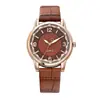 Relógio de Pulso Feminino Moda Comércio Exterior Couro de Crocodilo Sombra Interna Mostrador Digital Liga Metálica Relógio Feminino Relógio de Quartzo