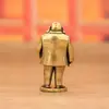 Buda Maitreya con Traje de Latón Puro, Buda CEO Dominante, Pieza Decorativa Vintage, Mascota de Té de Escritorio, Adorno Artesanal