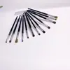 Cangzhou Pincel de Maquiagem Série Flan de Seda Pincel para Sobrancelha Pincel para Sombra nos Olhos Pincel para Lábios 12 Cabelo de Pônei Pincel para Sombra no Nariz Pincel de Esfumar