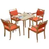 Mesas y sillas aptas para la edad para personas mayores, mesas y sillas de comedor para ancianos, juegos de mesa y sillas de comedor de madera maciza para residencias de ancianos