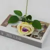 Rosas Artificiales de Terciopelo para Decoraciones de Boda, Flores Falsas, Rosas Búlgaras Transfronterizas, Flores Artificiales para el Día de San Valentín al por Mayor