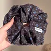 Scrunchie Jumbo de Satén Retro para Niñas, Lazo para el Cabello de Leopardo de Moda Resistente, Accesorio para el Cabello con Banda Elástica de Alta Elasticidad, Lazo para el Cabello con Sensación de Alta Gama