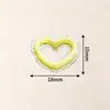 Parches Bordados de Corazón Hueco de Colores y Estrella de Cinco Puntas para Ropa y Bolsos Decoración DIY Parche Bordado por Computadora Fabricante