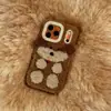 Estilo Nuevo Otoño e Invierno Adecuado para Funda de Teléfono Móvil Apple 17Promax Felpa Iphone16 Perro de Año Nuevo de Gama Alta 15