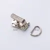 Botões de Metal para Casaco de Pelo de Vison com Diamantes, Gancho Especial para Roupas de Pelo de Luxo Femininas, Botões de Bico de Pato em Couro