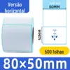 Papel Térmico Papel de Etiqueta à Prova de Três 100*100 Certificado de Produto 60*40 Nome Preço Adesivo de Etiqueta Autoadesivo