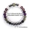 Pulseras de Cristal Más Vendidas de Amazon, Pulseras de Amatista Obsidiana Negra, Pulseras de Hematita Cristal Rosa, Venta al por Mayor de Fábrica