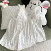 Pijama de Algodón Nube Nuevo Estilo de Verano para Mujer, Tirantes con Estampado de Estrellas, Pantalones Cortos con Almohadillas en el Pecho, Ropa de Abrigo Estilo Girly, Ropa para el Hogar