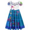 2022 Novo Mágico saia casa cheia Roupa de Cosplay Encanto feriado infantil Vestido de Brincar saia