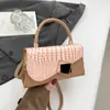 Bolso de Mano con Textura para el Trayecto 2025 Otoño Nuevo Bolso de Hombro Cruzado Pequeño Cuadrado Bolso de Mano Popular de Moda