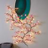 Luz de Rama LED Luz de Ratán Luz Ambiental Flexible Flor de Ciruelo Flor de Cerezo Día de San Valentín Boda Decoración de Pared Modelo de Luz