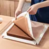 Molde para Rollo de Pastel Papel Absorbente de Aceite Papel Antiadherente Papel de Horno Grado Alimenticio Especial Rectangular Alfombrilla de Horno Papel Desechable