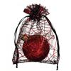 Cross-border Halloween bronzing saco de malha Toy candy embalagem saco de presente Spider gráfico organza bag spot