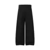 Pantalones de Pierna Recta con Pliegues Dobles y Caída Rumen Meng Japoneses de Nicho para Hombre Otoño Holgados Ligeramente Maduros Retro de Pierna Ancha Casual Largos