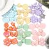 Acrílico Crema Jade Conejo Amor Sello de Laca de Fuego Imitación Cuenta Plana Hecho a Mano DIY Llavero Cadena para Teléfono Móvil Accesorios con Cuentas
