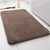 Alfombra de suelo de felpa de pelo largo transfronteriza, alfombra de baño ultrasuave y absorbente, alfombra de entrada para baño del hogar, directo del fabricante