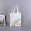 Fábrica Criativa Atacado Bolsa de Lona Pronta Entrega Moda Bolsa de Compras Tote Lisa Algodão Pintura Treinamento Bolsa