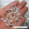 Z133 Blanco Glaciar Transparente Paquete Completo Fondo Puntiagudo Joyería para Uñas Artísticas Al por Mayor Cristal Ovalado Rectangular Ángulo Recto Decoración para Broca de Uñas