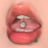Piercing para lengua de purpurina fina de 8 colores, adorno de lengua en espiral externa de acero inoxidable, joyería de piercing de anillo para lengua de acero de titanio, venta al por mayor de gran éxito transfronterizo desde Yiwu