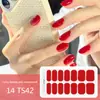 Adesivos para Manicure em Gel Sem Luz de 14 Dedos Popular na Temu Transfronteiriça Adesivos de Unha à Prova d'Água de Longa Duração