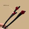 Horquilla Original Retro de Rosa y Sándalo Estilo Antiguo Dinastía Han Cheongsam Cabeza de Bola Diaria Nuevo Chinoiserie Accesorios para el Cabello