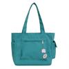 Bolso de mano de lona de gran capacidad para estudiantes universitarios, bolso grande para mujer, bolso de hombro tipo bandolera, 2023