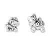 Plata Pura 999 Vintage Desgastado Zodiaco Caballo Cuentas Espaciadoras Colgante DIY Pulsera Año de Nacimiento Accesorio Encanto Pegaso Cuenta de la Fortuna