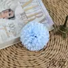 Flor de Cebola Artificial Cabeça de Flor Pirulito Bola Crisântemo Acessórios de Cabelo Acessórios Flor de Seda Flor Artificial Material DIY Artesanal Decoração de Caixa de Presente
