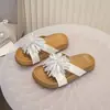 Chinelos Birkenstock Fogos de Artifício Meninas 2026 Novo Verão Outdoor Leve Tira Única Sandálias de Solado Grosso para Crianças Maiores