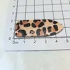 Grampo de Cabelo com Franja Laço Estampa de Leopardo Fofo Elegante Fashion Menina Clipe Lateral Clipe BB Acessório de Cabeça Acessórios de Cabelo Acessórios DIY