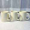 Taza de cerámica con revestimiento de leche amarilla por sublimación, impresión por transferencia térmica, taza de cerámica beige en blanco, impresión de imagen de 11 oz.