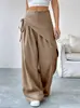 Calça Social Feminina 2026 Sudeste Asiático Transfronteiriça Novo Estilo Solta Emagrecimento High-End Calça Wide-Leg Feminina Calça Lanterna Feminina Verão