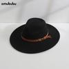 Chapéus de Jazz Outono e Inverno para Mulheres, Chapéus de Lã para Homens, Chapéus de Feltro de Aba Larga, Chapéus de Aba Larga, Chapéus Retrô Britânicos
