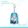 Primeiro som futuro FUFU chaveiro pingente Miku ao redor acrílico mochila carro pendurado jóias estudante namorada presente
