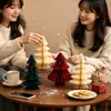 Decoraciones Navideñas Árbol de Navidad de Panal Adorno de Mesa Nuevo Árbol de Navidad de Origami Plegable Mini Arreglo de Árbol de Navidad