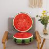 Almohada de fruta creativa para el hogar, sofá, tatami, felpa, sandía, futón con forma, cojín redondo al por mayor