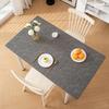 Tapete de Couro PU para Mesa de Jantar Mesa de Centro Toalha de Mesa para Cozinha Tapete Impermeável com Isolamento Térmico Resistente a Altas Temperaturas Luxo Leve Transfronteiriço Pedido Mínimo de 50 Peças