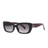 982 gafas de sol de color gelatina modernas vintage estrechas modelo ojo de gato gafas de sol de pasarela mujer