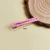 Clipe de Bico de Pato Colorido Pintado Cruzado 4,5cm Clipe de Borda Colorida Grampo de Cabelo Metálico DIY Clipe de Cabelo Grampo de Cabelo Bege em Formato X