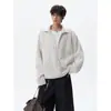 Sudadera con capucha extragrande, prenda exterior versátil para hombre, camisa holgada de otoño, estilo casual americano de dos piezas simuladas, nueva llegada de moda