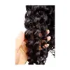 Cortina de Cabello de Fibra Química Estilo Africano Rizada Pequeña 24 pulgadas Set de Tres Piezas Espejo Cruzado Comercio Exterior Europeo y Americano Venta Directa de Fábrica