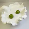 Joyas Lingge Estilo Vacacional Europeo y Americano Pendientes de Aro Pequeños Geométricos de Colores Dulces Pendientes de Resina Brillantes Estilo Fresco Ins