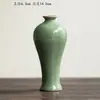 Nuevo Jarrón Zen Graduado Cerámico Retro Estilo Chino Pequeño Recipiente para Flores Arte con Flores Secas Adorno para Arreglo Floral Mesa Decoración de Arte para el Té