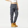 Comercio Exterior Marca Americana de Moda Pantalones de Trabajo Finos Unisex Primavera Verano Nuevos Tallas Grandes Casual Rectos Sueltos Pierna Ancha Largos