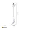 Cuchara de Acero Inoxidable 304 Colgante de Cuchara Estrella Círculo Corazón Cuchara Tenedor Cuchara para Revolver Café Tenedor de Postre Fruta para Niños