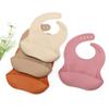 Babador grande transfronteiriço recém-nascido silicone babador fácil de limpar suprimentos para bebês babador à prova d'água