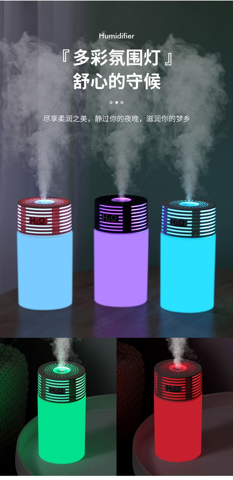 商品详情图_安车安安车安汽车用品光影加湿器多彩氛围灯USB车