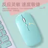 Ratón inalámbrico de color macarrón de doble modo de carga para iPad, teléfono móvil, portátil, oficina, ratón Bluetooth silencioso